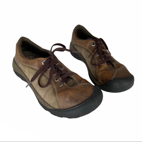 Keen Presidio Womens Comfort Hiking Shoe Leather - Picture 2 of 8